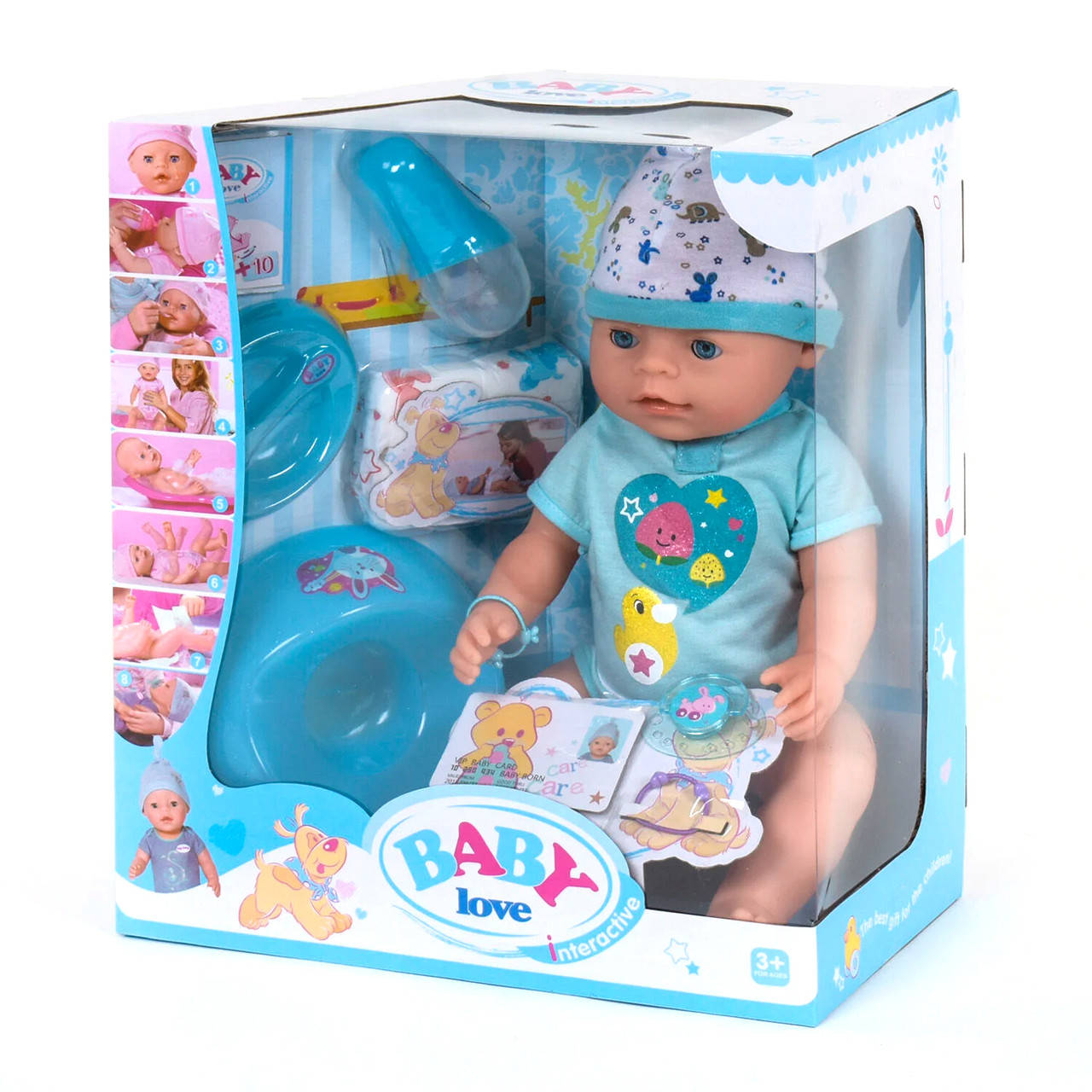 

Пупс Baby Born функциональный Baby Love (8 функций, с аксессуарами) BL 034 B