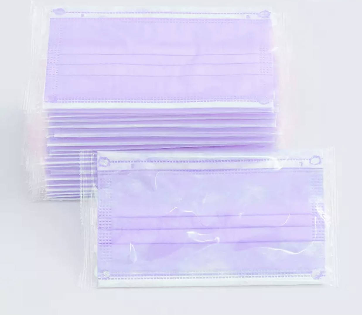 

Маска в индивидуальной упаковке, сиреневая, Фиолетовый