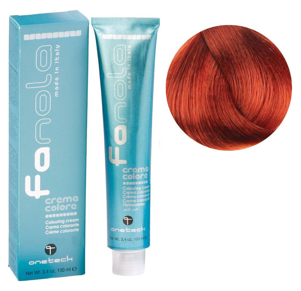 

Крем-краска для волос Fanola №7/44 Medium blonde intense copper 100 мл