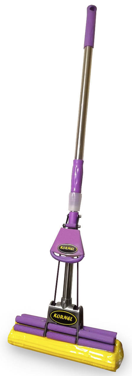 

Швабра для прибирання роликова з подвійним віджимом 27см "KORNEL"., Фиолетовый