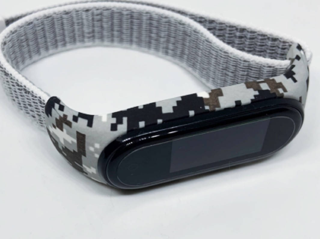 

Ремешок тканевый mi band 3 mi band 4 камуфляж на липучке
