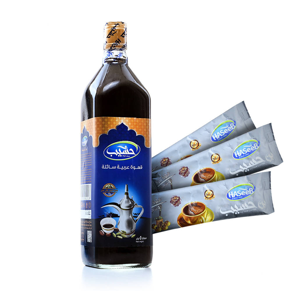 

Бедуинский жидкий кофе Haseeb 1 литр X 2 ( в фирменной коробке +подарок)