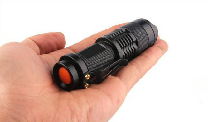 

Туристический мини фонарик Cree XPE-Q3, Черный