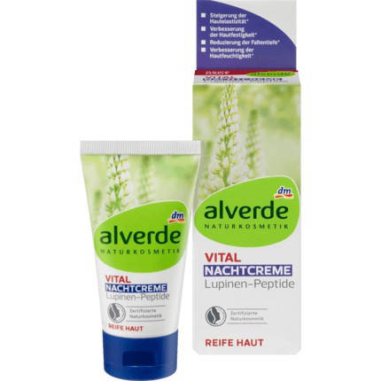 

Органический ночной крем для лица Alverde Vital Lupinen-Peptide 50ml