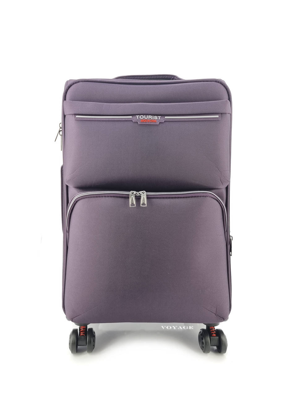 

Дорожный  M чемодан Tourist на 4 колесах фиолетовый