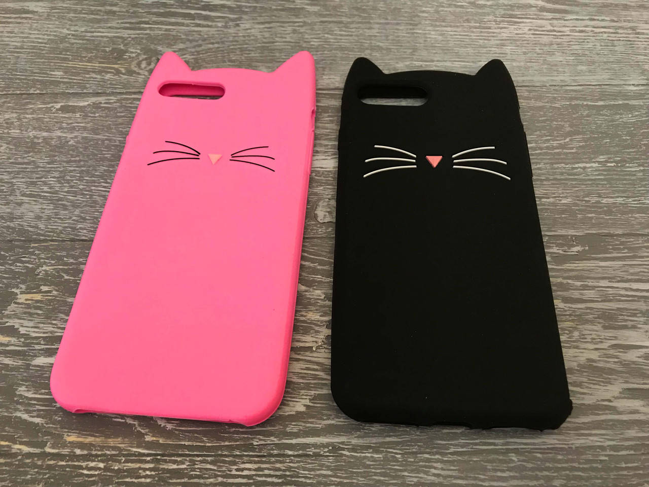 

Резиновый 3D чехол для Apple iPhone 7 / 8 Усики, Черный