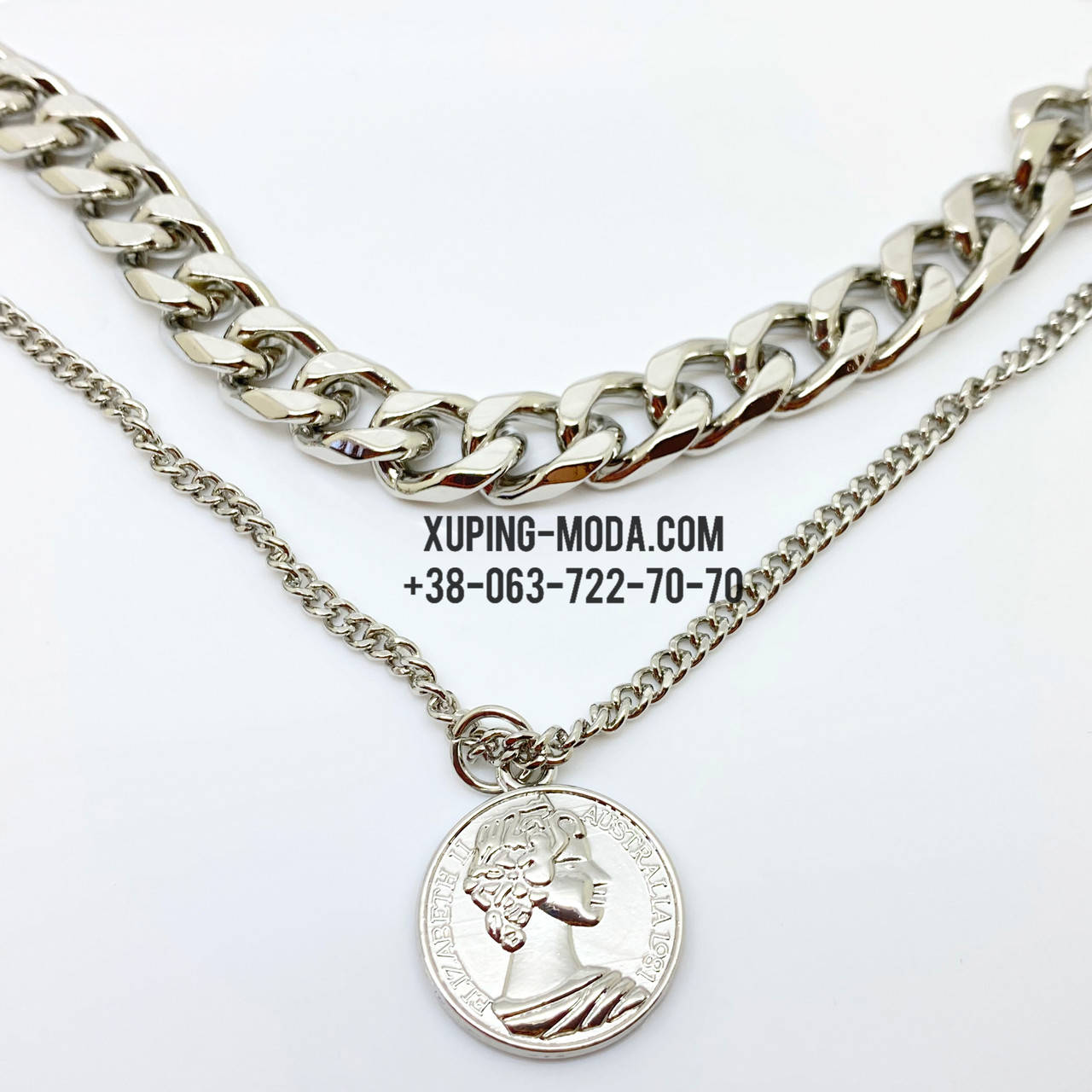 

Двойная подвеска. Бижутерия