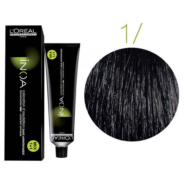 

Крем-краска для волос L'Oreal Professionnel INOA Mix 1+1 №1 Schwarz 60 мл