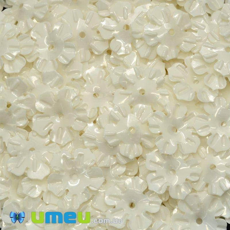 

Пайетки Индия цветы, 14 мм, Кремовые, 5 г (PAI-037847)