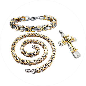 

Набор Dominik - Браслет + цепь + крестик