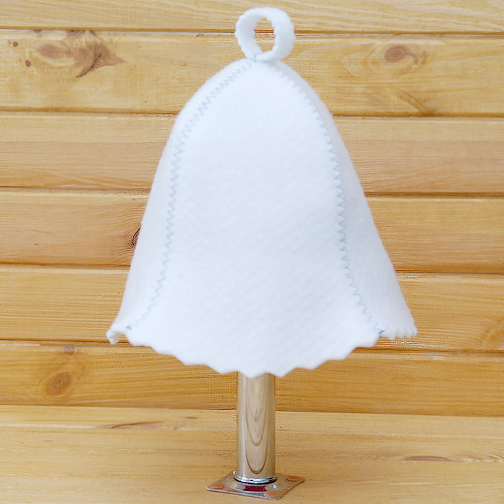 

Шапка для бани и сауны V2 белая