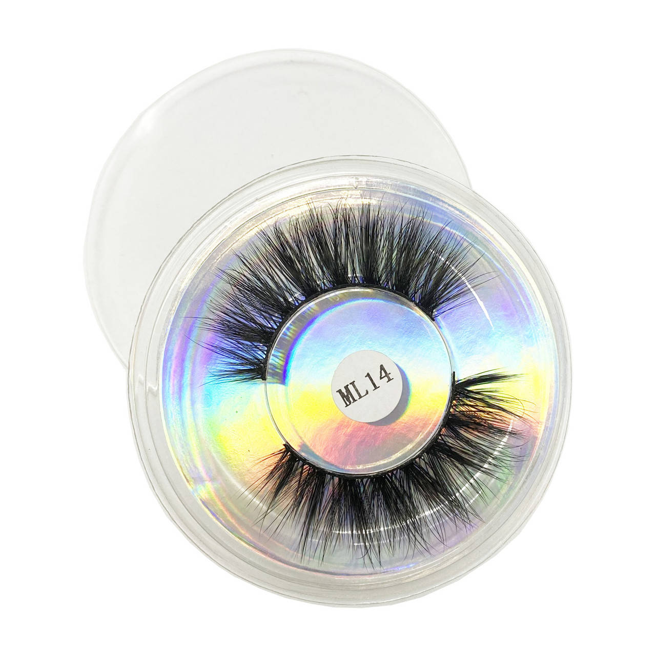 

Накладные ресницы 3D ML14 1пара круглая упаковка, Черный