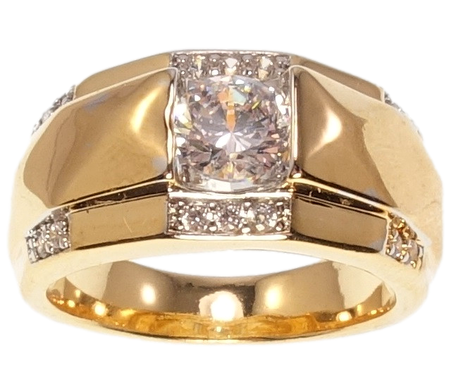 

Перстень Xuping Позолота+Родий "Геометрические Формы" р.18,18.5