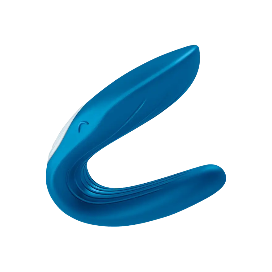 

Вибромассажер для пар, 9х3,5 см. Partner Whale Blue Satisfyer, Голубой