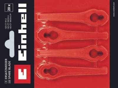 

Пластиковые ножи для триммера Einhell GE-CT 18 Li - 20 шт. (3405730)