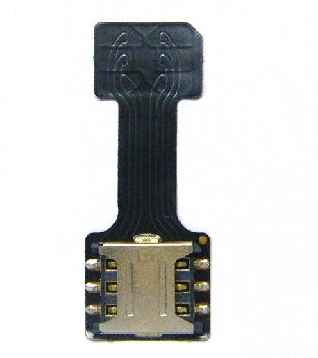 

Переходник на 2 SIM + MicroSD в комбинированный лоток, адаптер nanoSIM, цвет черный
