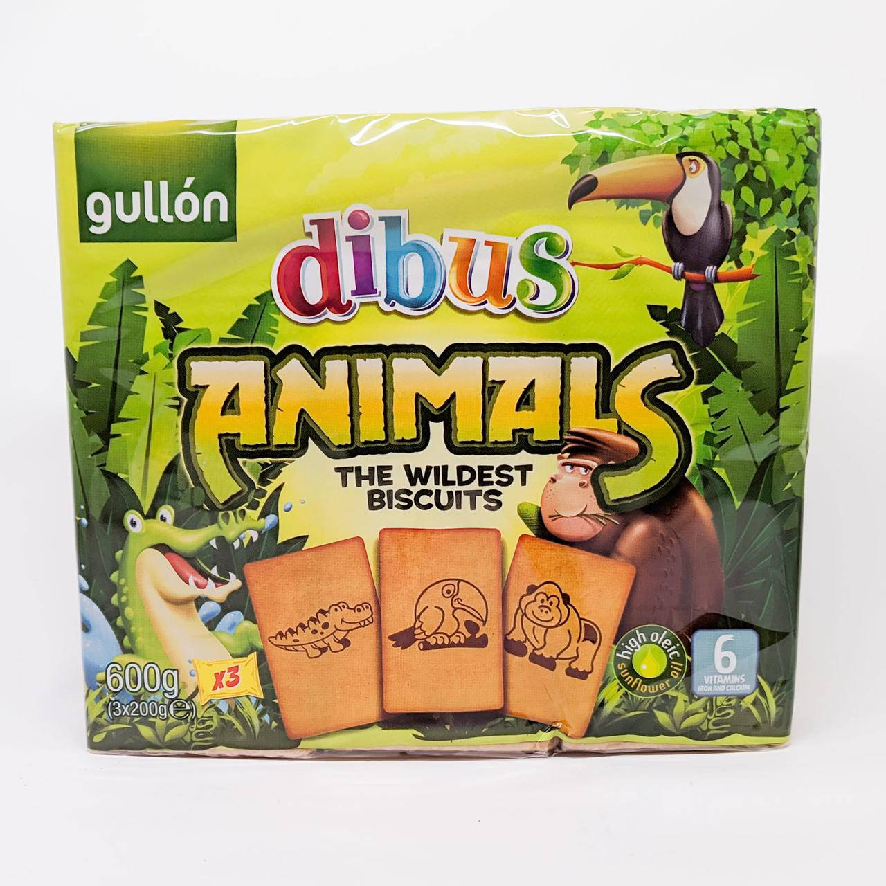 

Бисквитное печенье Gullon Dibus Animals 600 gramm