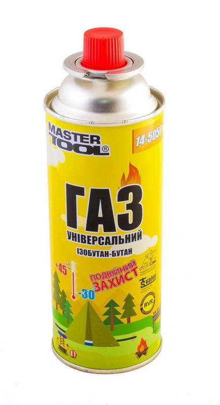 

Газ бутан MASTERTOOL "УНИВЕРСАЛЬНЫЙ" 220 г 14-5050