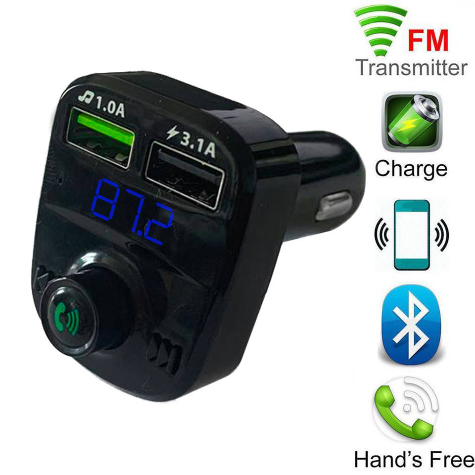 

Автомобильный ФМ Bluetooth модулятор FM трансмиттер для авто в машину 2xUSB 3.1 A