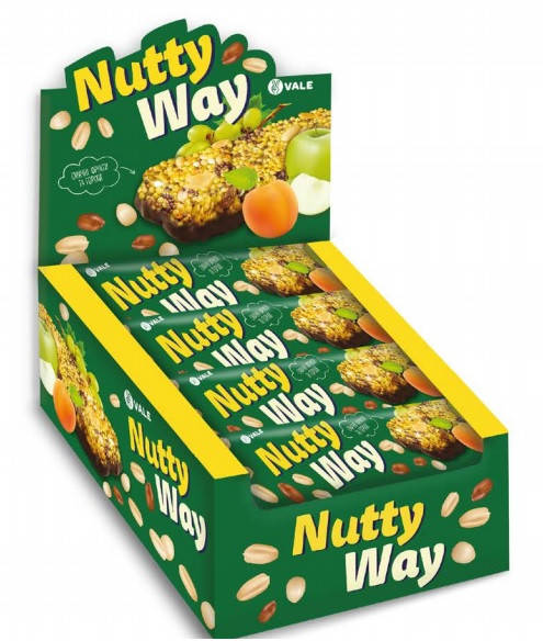 

Батончик мюсли с фруктами Nutty Way 40г 20 шт/уп 200шт/ящ