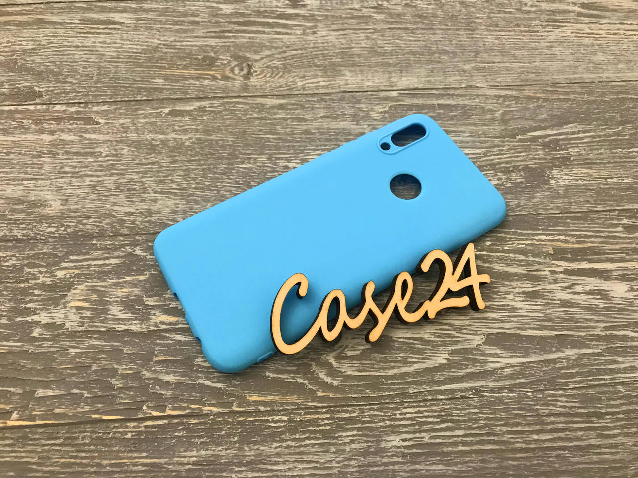 

TPU чехол накладка Candy для Huawei P Smart 2019 (9 цветов) темно голубой