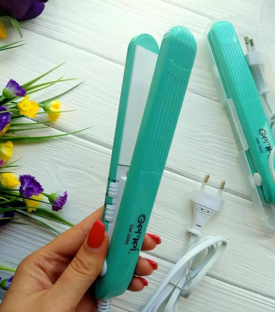 

Мини утюжок выпрямитель для волос gemei gm-2986