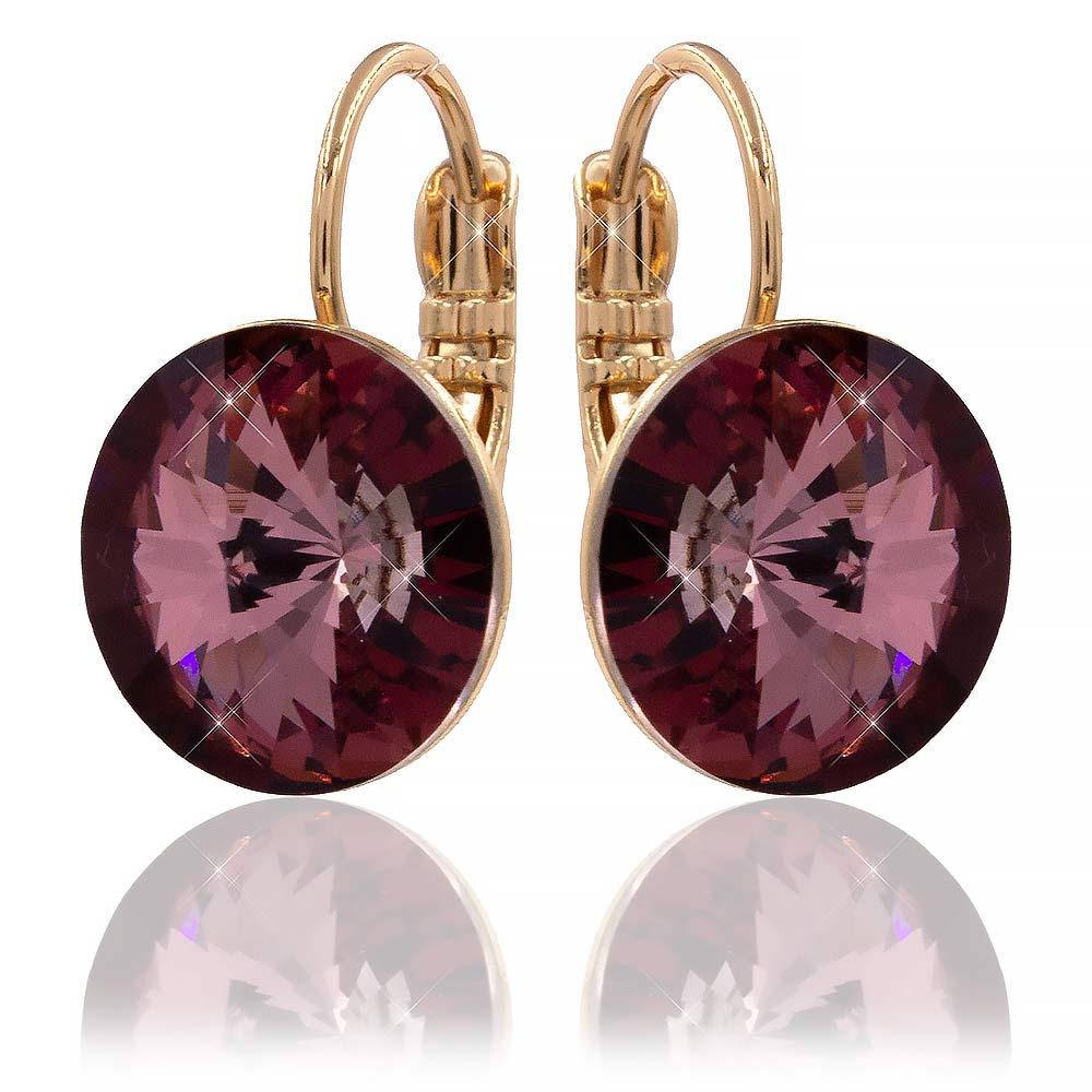 

Серьги лимонная позолота Swarovski Crystals 1,2 см