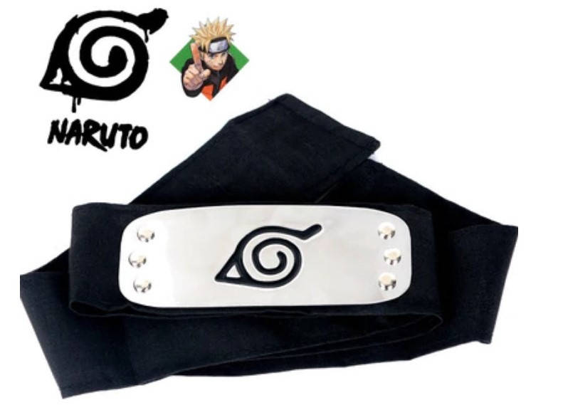 

Повязка Наруто Naruto Деревня Скрытого Листа Черная
