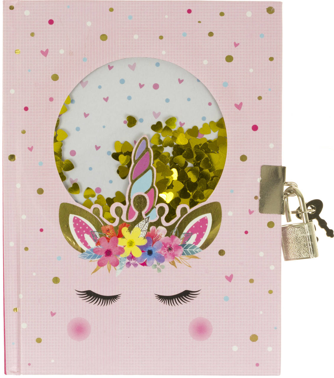 

Блокнот на замку A5 80арк. "Мрійливий єдиноріг" №W361945