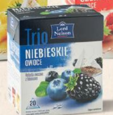 

Чай Lord Nelson Trio niebieskie owoce 20 пакетов
