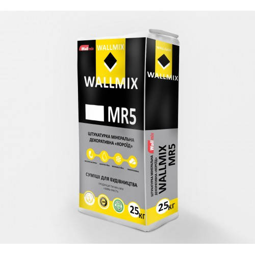 

Штукатурка Wallmix MR-5 Короїд біла (2мм) 25 кг