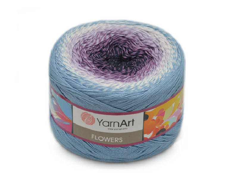 

YarnArt Flowers, №264, Секционное крашение