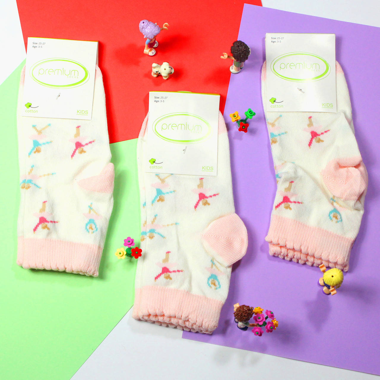 

Носки детские 25-27 3-5 лет лет тонкие носочки на весну-лето для девочек Proxy (BROSS), Разные цвета