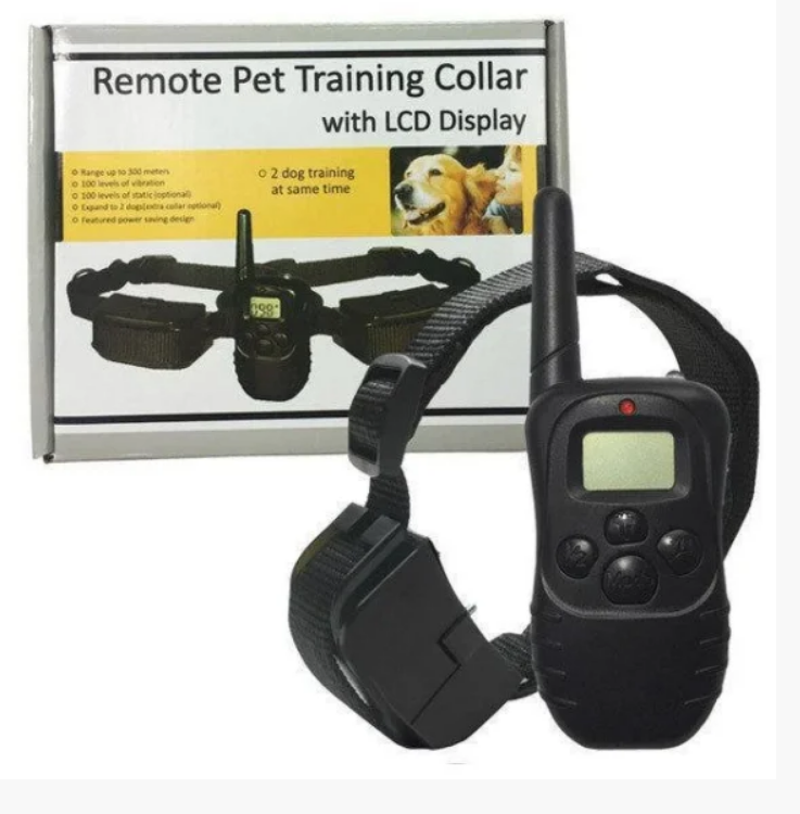 

Ошейник для контроля собак Remote Pet Dog Training Collar with LCD Display, Черный