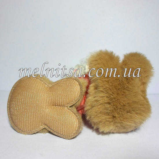 

Мягкий декор "Зайка", 5,8 х 4,3 см, иск.мех, цвет св.коричневый, 1 шт.