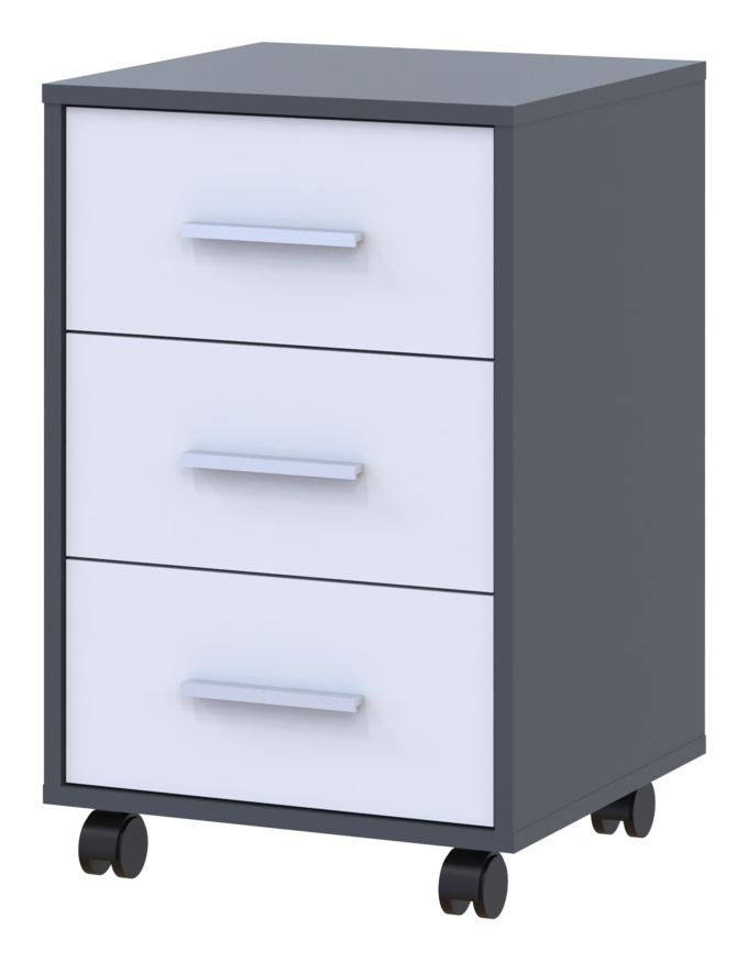 Тумба Doros Т3 Графіт/Білий 43х42х66.4 (41902062)