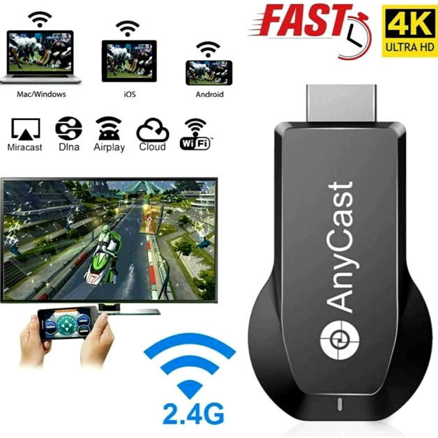 

Медиаплеер беспроводной ретранслятор AnyCast M4 Plus Miracast приставка TV WiFi HDMI