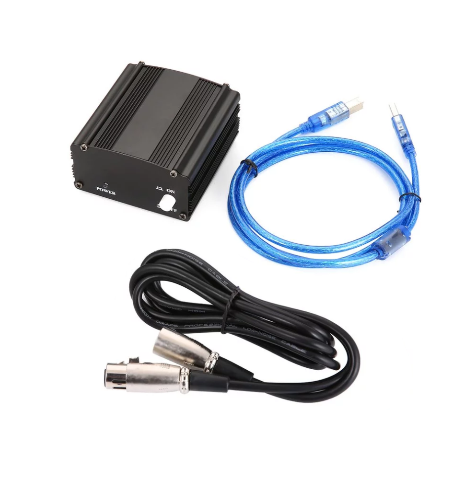 

Фантомное питание для микрофона 48В с XLR кабелем