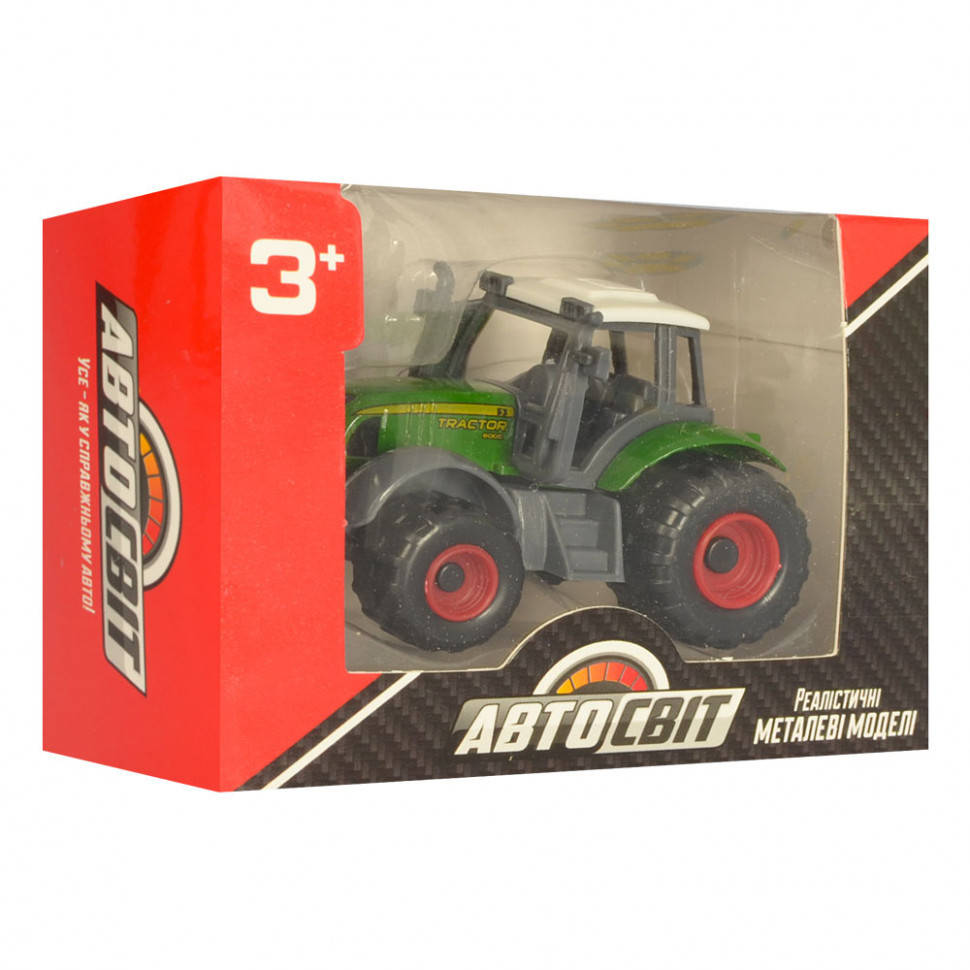 

Игрушечная модель Трактор AS-1960 металлический 7 см (Зеленый), Зелёный