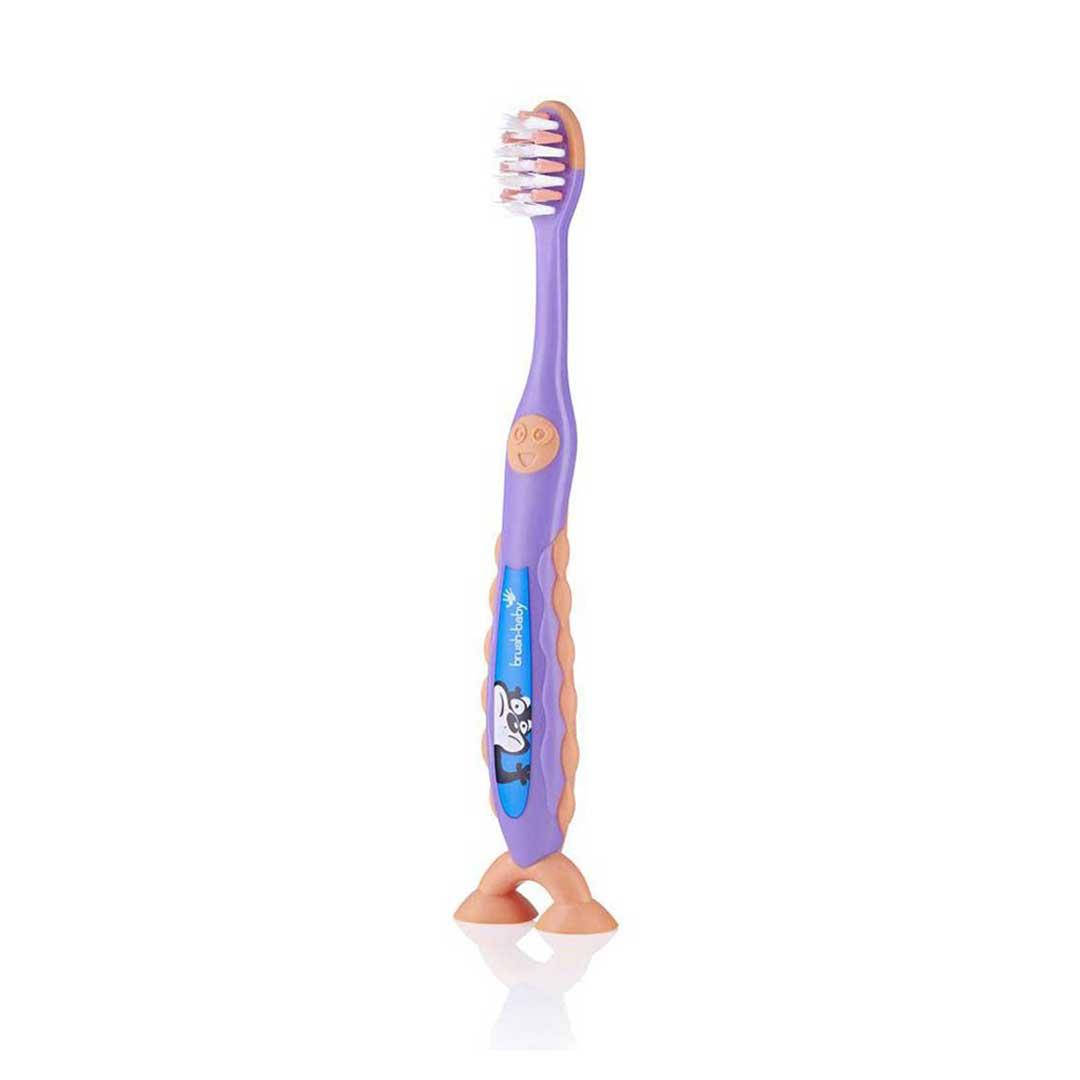 

Зубная щетка Brush-Baby FlossBrush на присоске (3-6 лет) фиолетовая