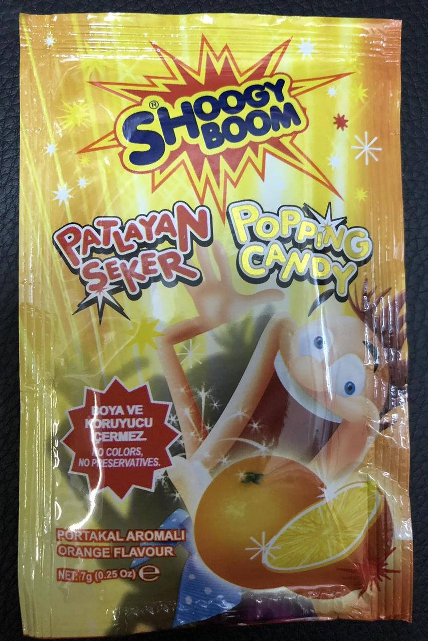 

Стреляющий сахар с вкусом апельсина