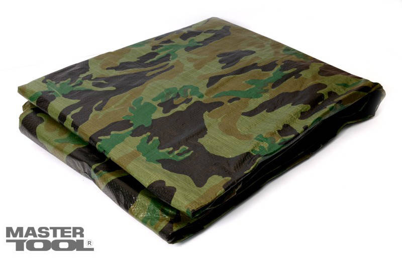 

Тент камуфляжный, усиленный, 5*6м, 90гр/м.кв. MasterTool (79-8506), Хаки