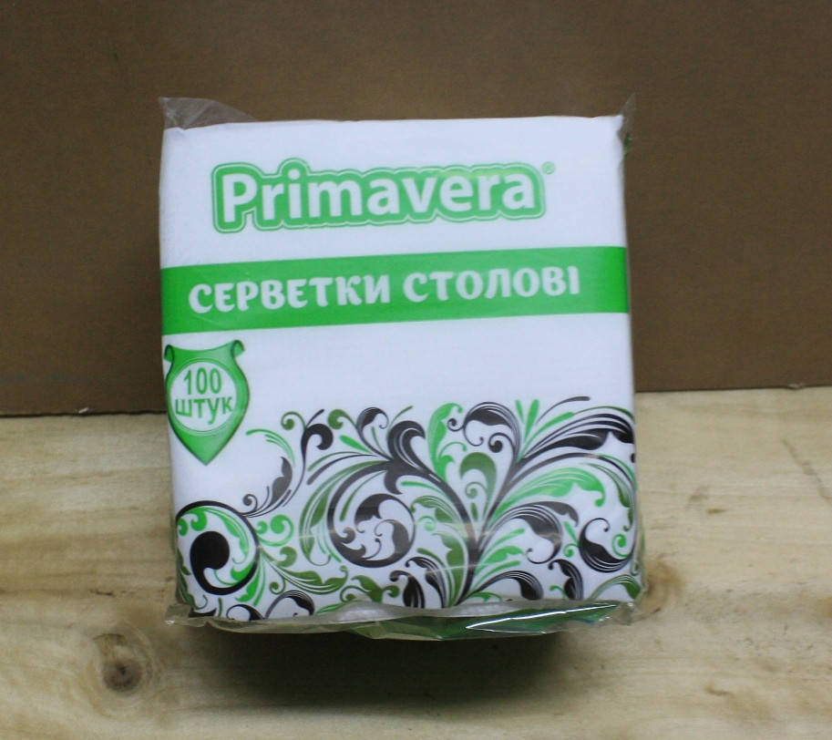 

Салфетки бумажные 22 х 22 см 100 шт Primavera Toffita белый