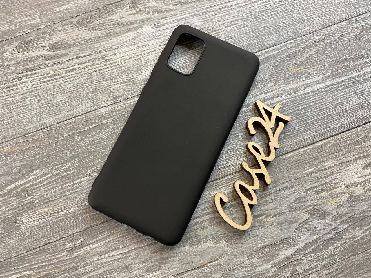 

TPU чехол накладка Candy для Samsung Galaxy A31 (5 цветов) черный