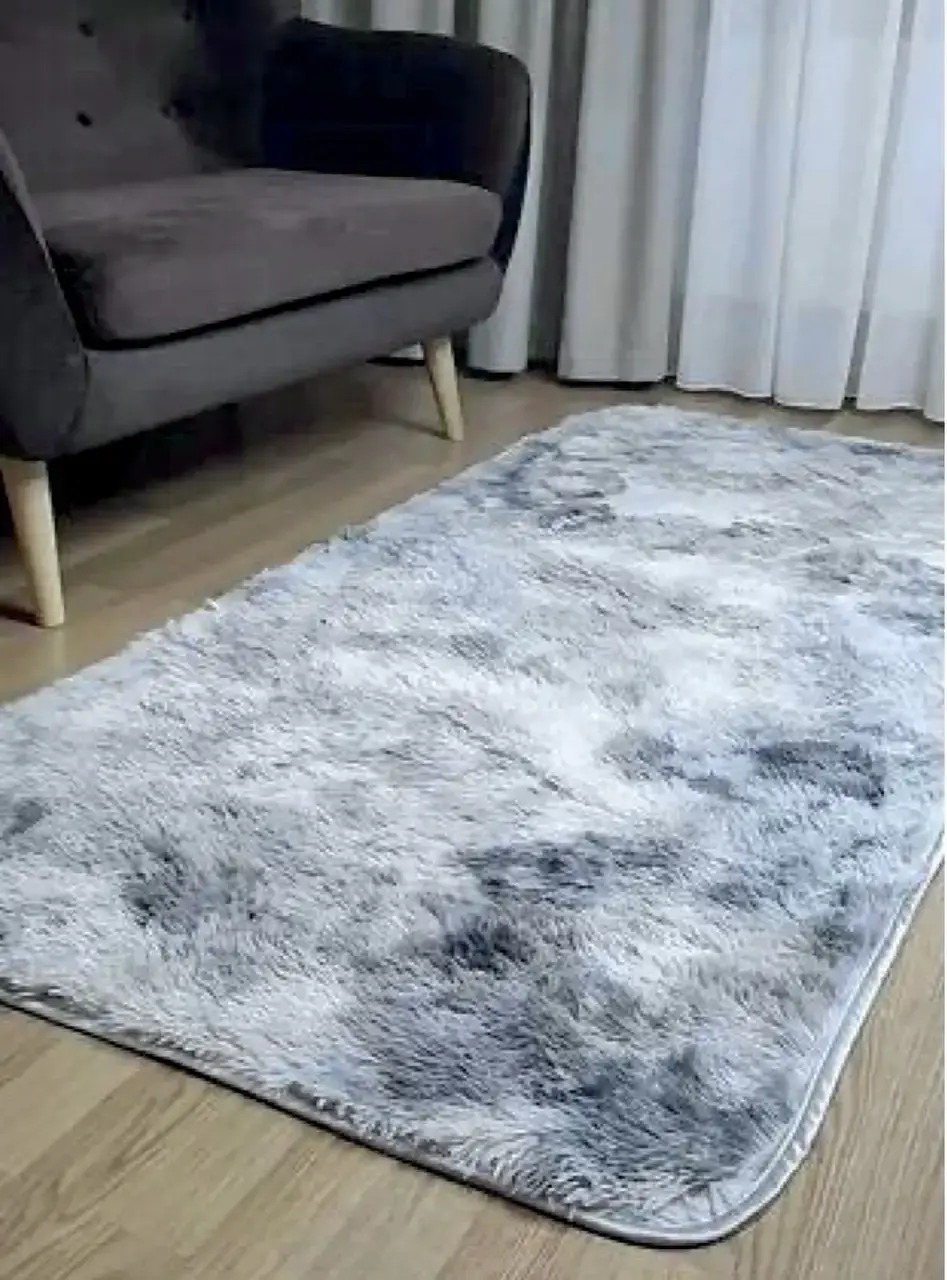 

Меховый ворсистый коврик Травка 200х90/прикроватный коврик с длинным ворсом