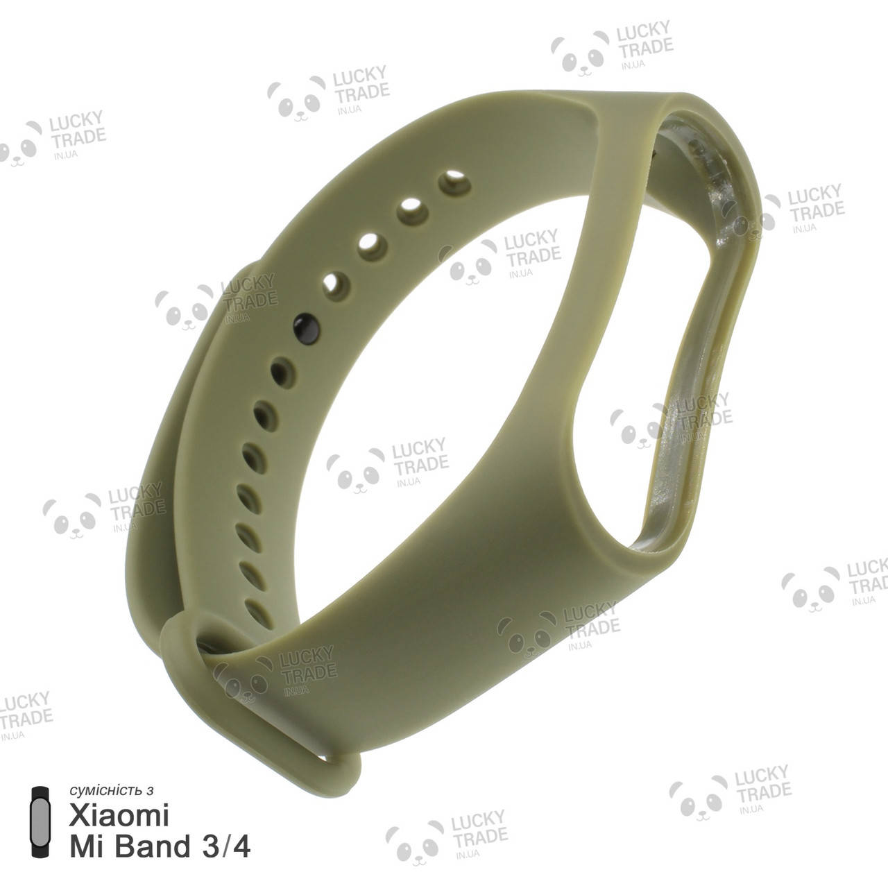 

Ремешок Xiaomi Mi Band 4 / 3 MiJobs силиконовый однотонный браслет Хаки [1627]