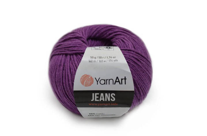 

YarnArt Jeans, Фиолет №50, Фиолетовый