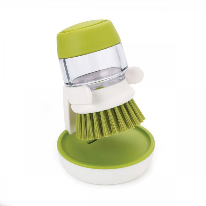 

Щетка с дозатором моющего средства Joseph Joseph palm scrub, 8,8х13,5х9,5 см, зеленый