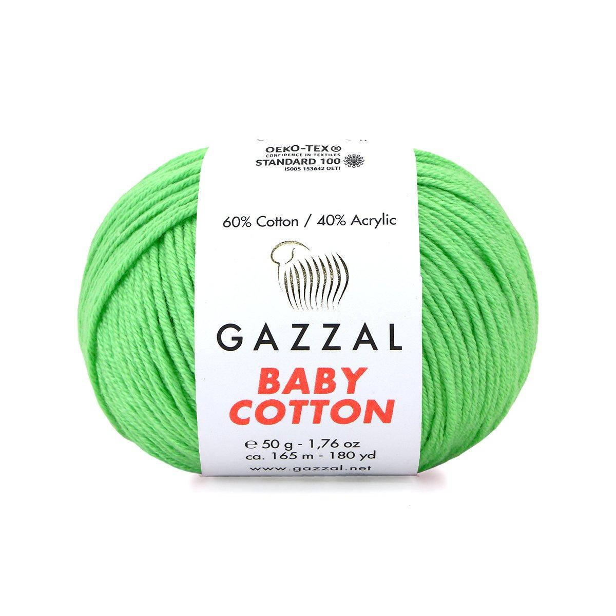 

Gazzal Baby Cotton № 3466 салатовый