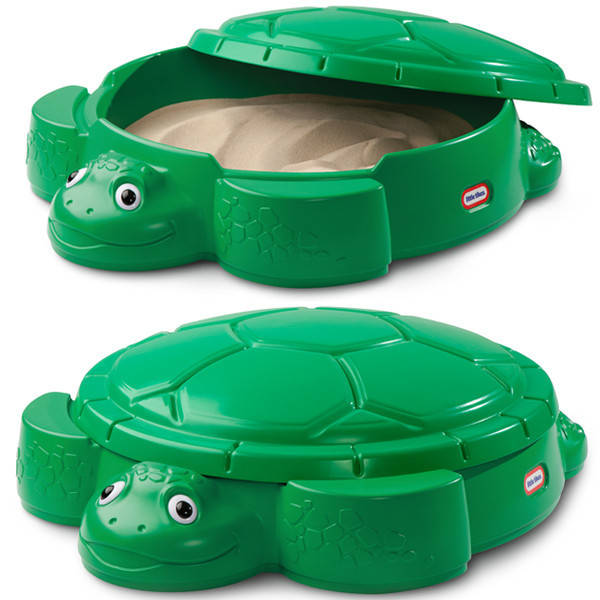 

Песочница детская Черепаха Little Tikes с крышкой, Зелёный